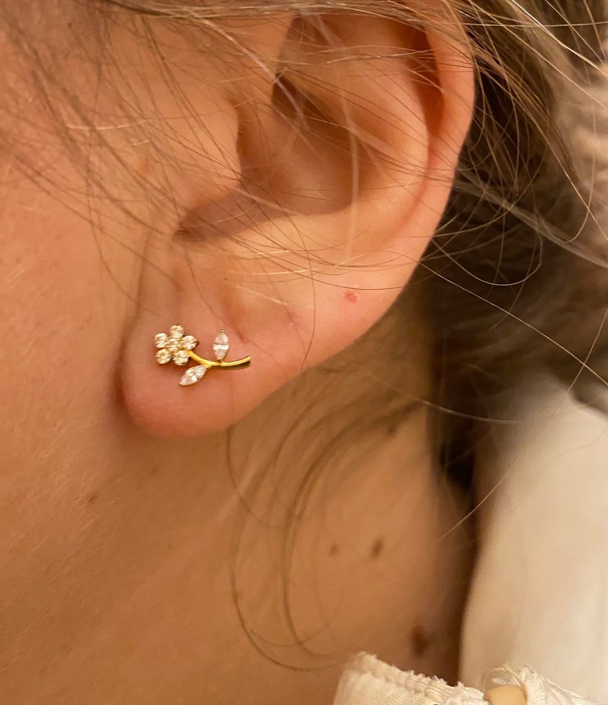 Customer photo review of Gloriosa Ohrstecker | Titan