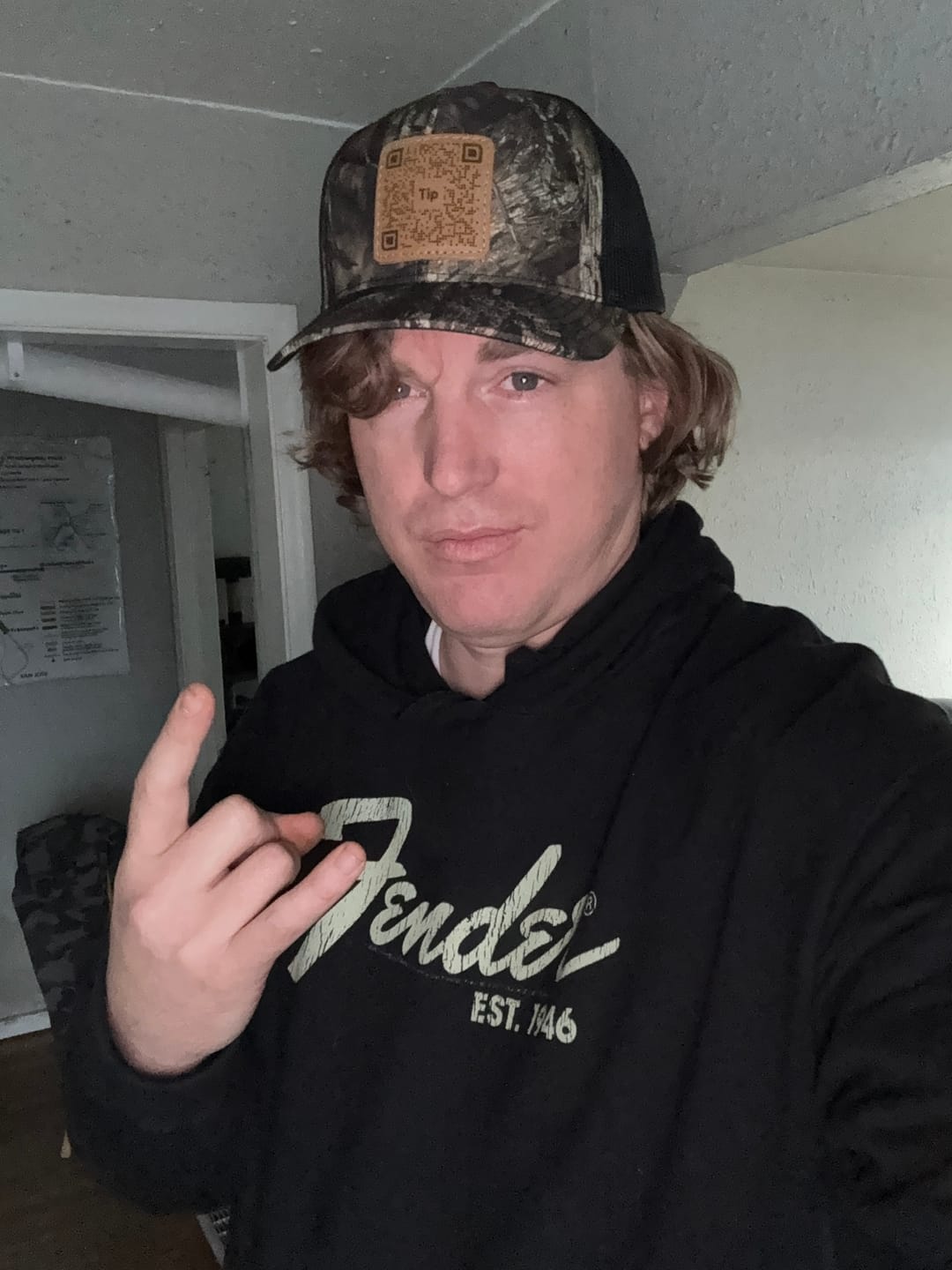 Customer photo review of Richardson 112P Camo Custom Leather Patch Hat