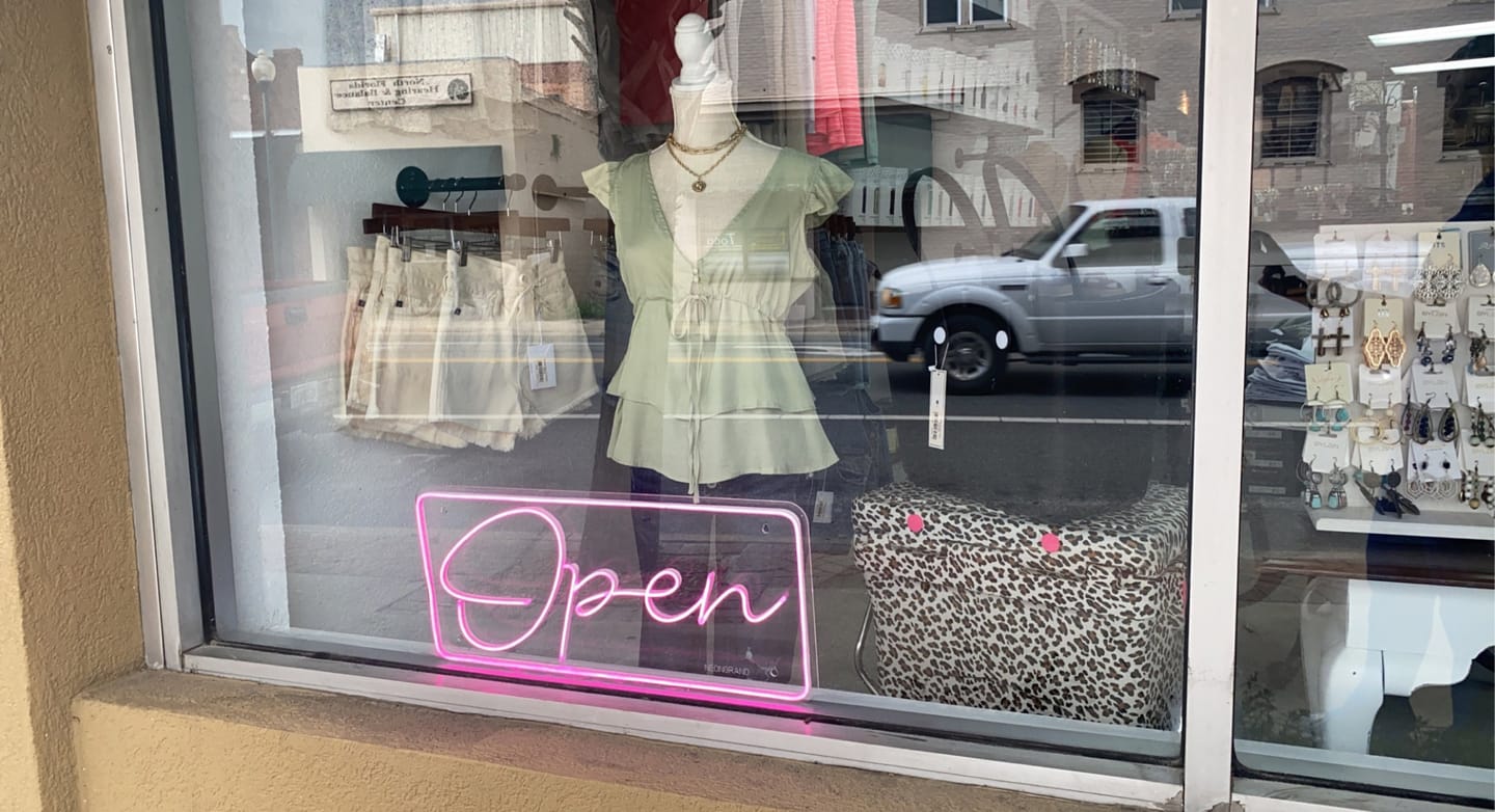 Customer photo review of Outdoor Neon Open Sign Waterproof Restaurant Open Led Light