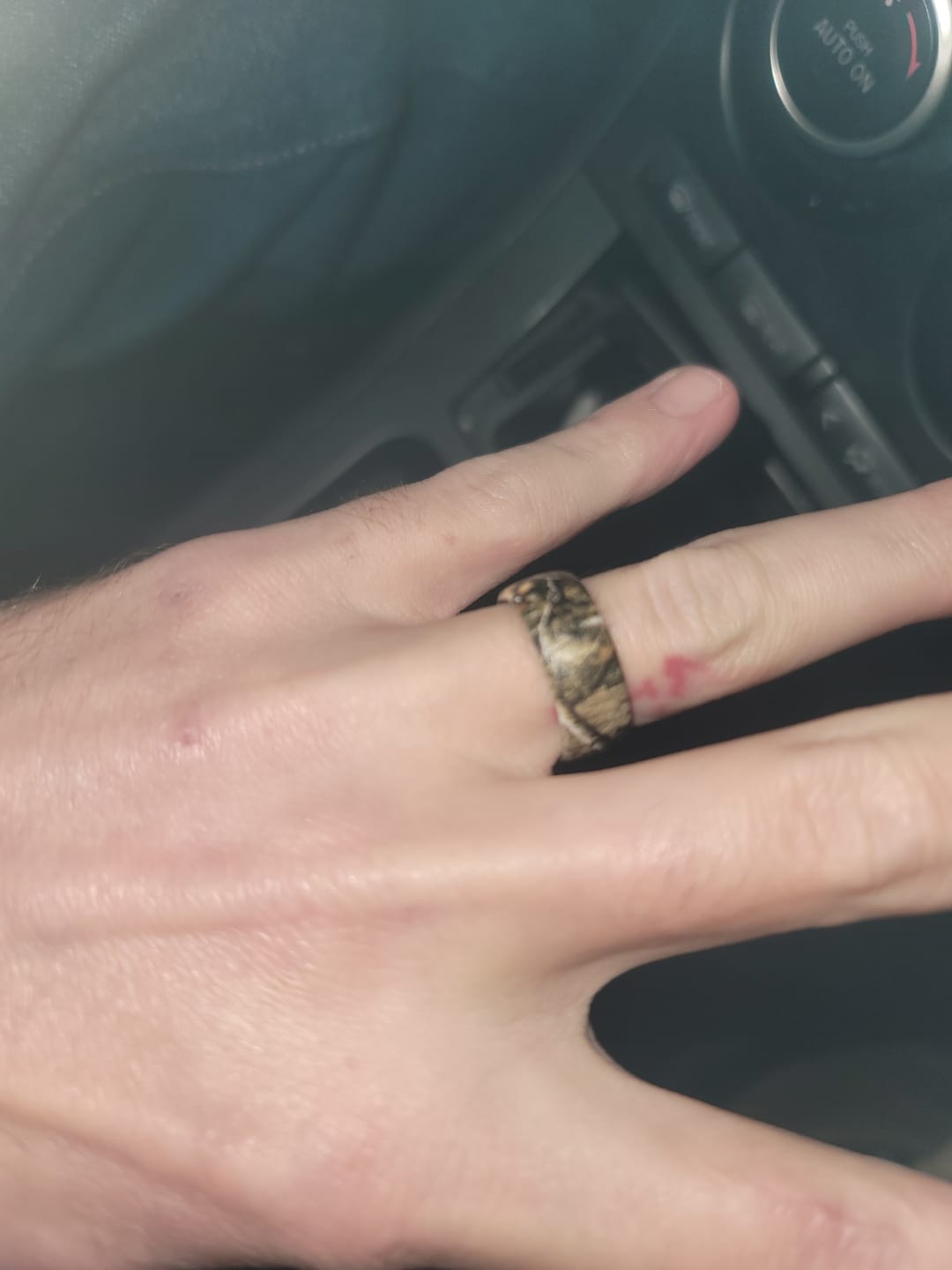 Customer photo review of Groove Life Camo Silicone Ring -  Realtree Edge