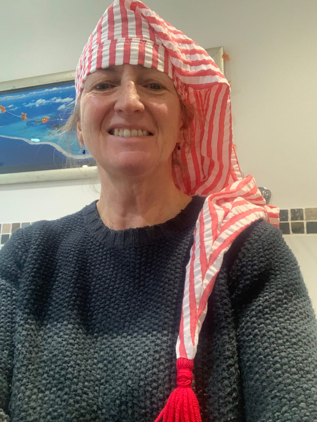 Customer photo review of Wide Stripes Seersucker Fabric