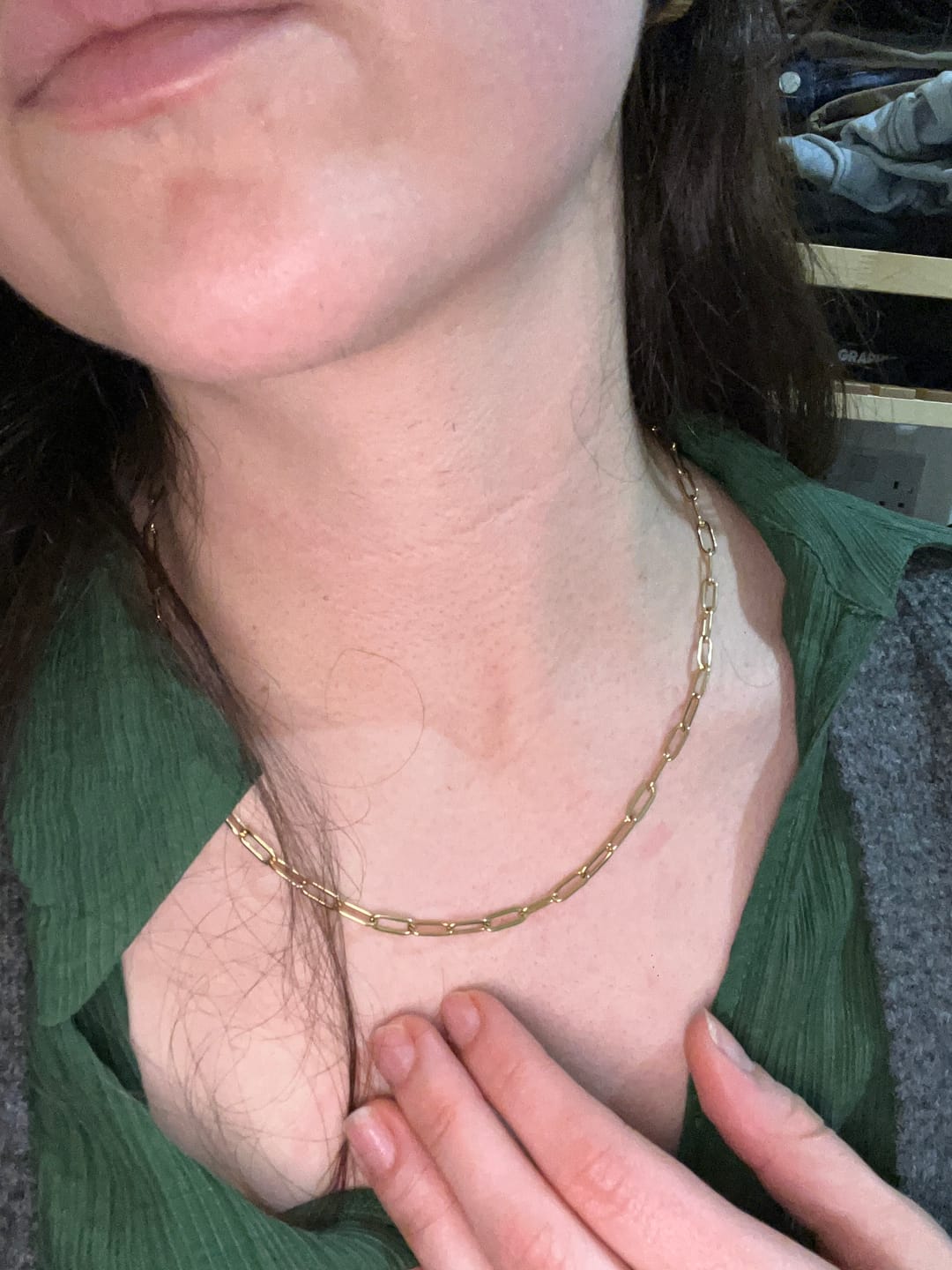 Customer photo review of Paperclip Necklace