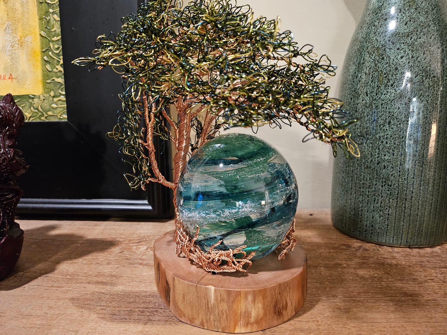 Customer photo review of Reading Tree Of Life with Tranquil Swirl Orb