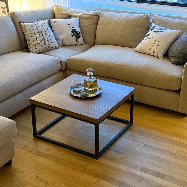 Customer photo review of Renton Square Wooden Coffee Table - Pine Wood - Large Size