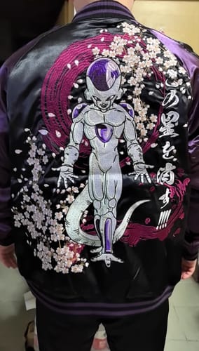 Customer photo review of Frieza Dragon ball Sukajan Souvenir Bomber Jacket