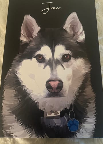 Customer photo review of Pet Art Canvas Wrap