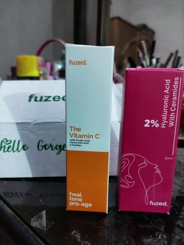 Customer photo review of The Vitamin C Serum with Alpha Arbutin & Ferulic Acid