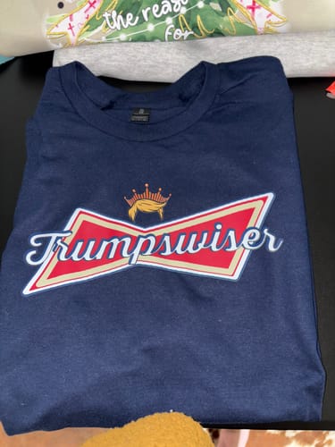 Customer photo review of Trumpwiser Election DTF Transfer