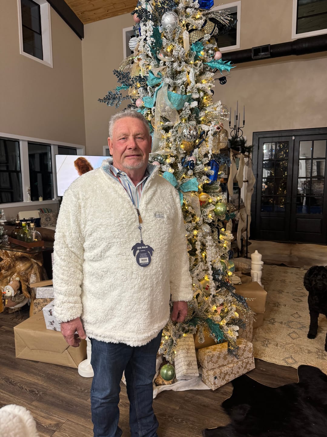 Customer photo review of Reversible Double Sherpa 1/4 Zip