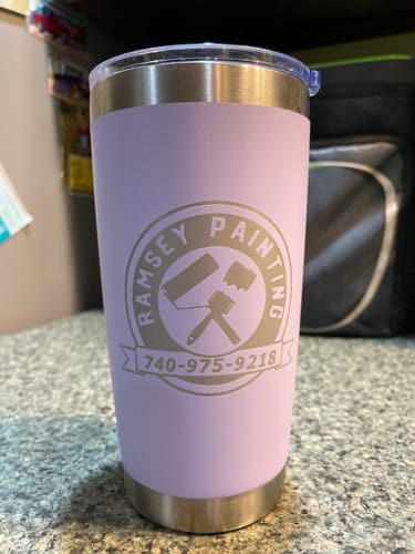 Customer photo review of (6 Pieces) Custom Laser Engraved - 20oz Tumblers