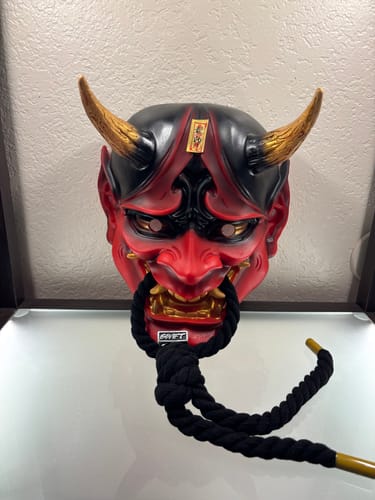 Customer photo review of Red Hannya Mask