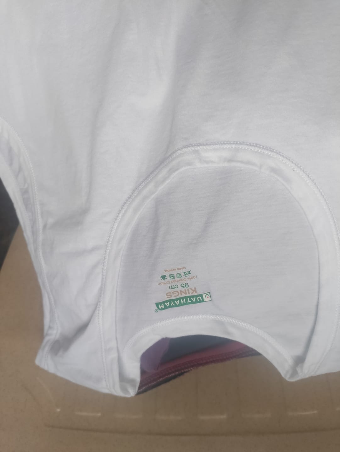 Customer photo review of Kings RNBS -  100% Cotton Banian (vest) | Uathayam