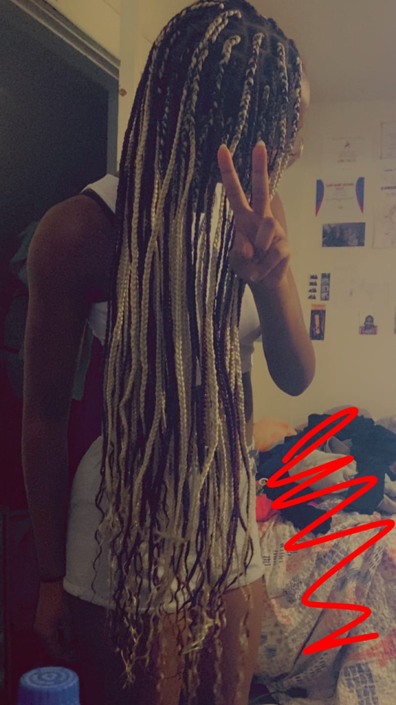 Customer photo review of Outre Synthetic Pre Stretched ULTRA BRAID - XPRESSION 3X 72"