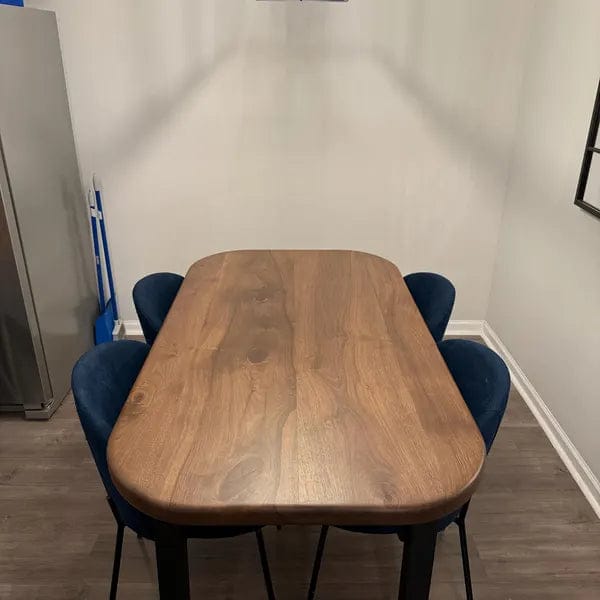 Customer photo review of Toledo Wooden Dining Table | Walnut Mid Century Design