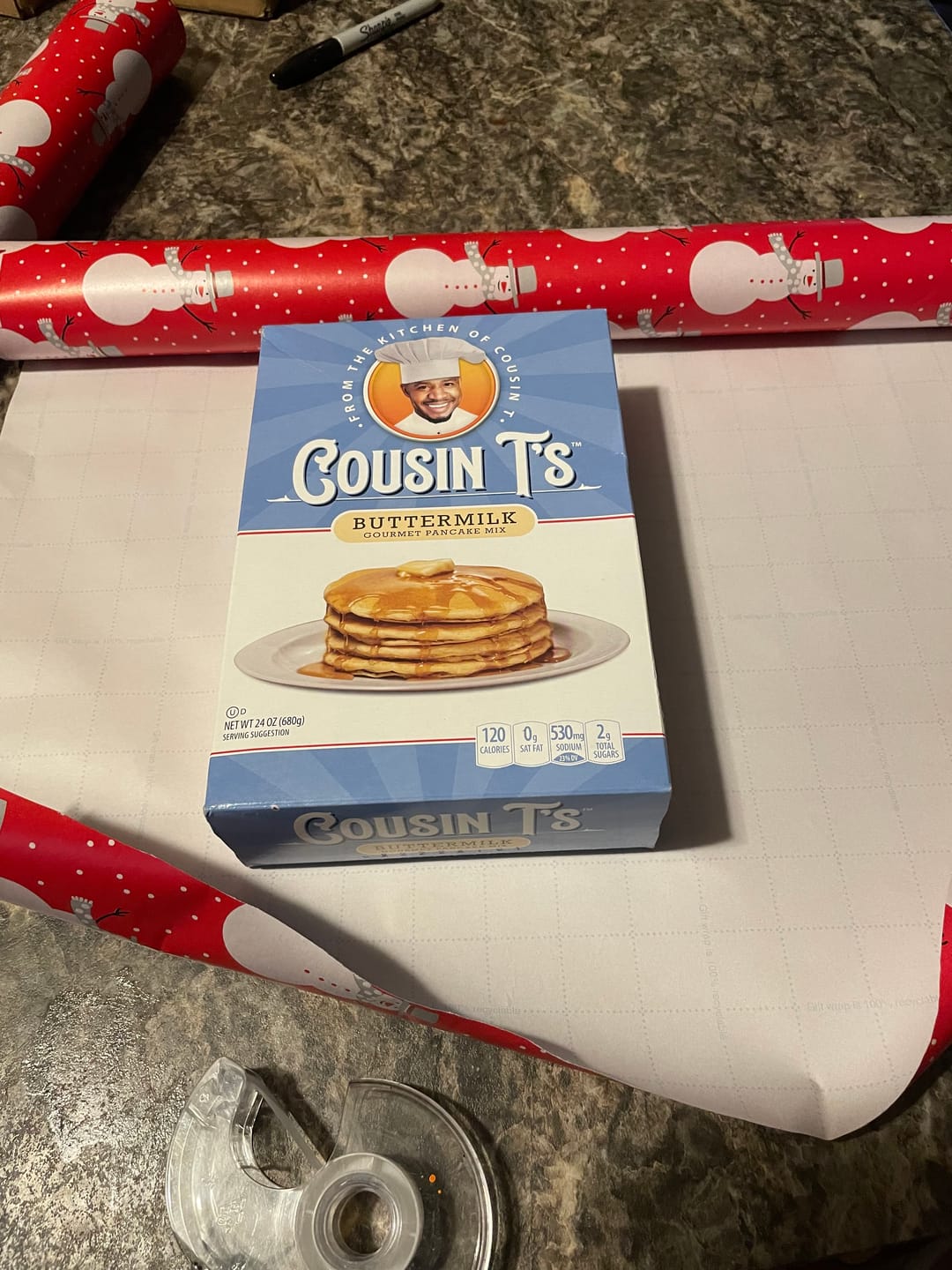 Customer photo review of Cousin T's Maple Syrup & 2 Pack Pancake Mix Bundle