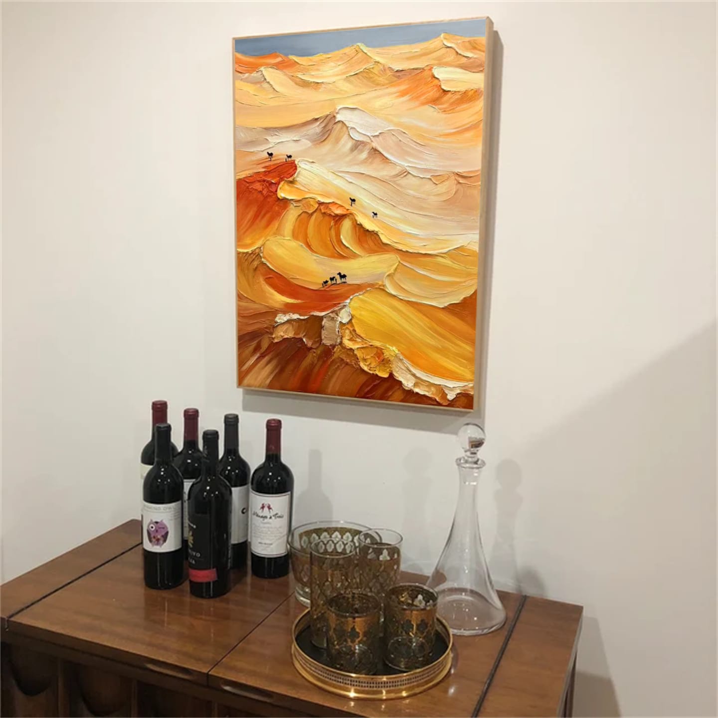 Customer photo review of Mountain Textured Abstract Painting #MT034