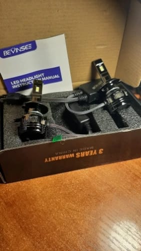 Customer photo review of BEVINSEE LED Headlight Bulbs