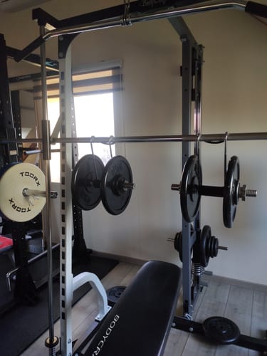Customer photo review of Body-Solid Tools Dumbbell Spotter Hooks - BSTDH