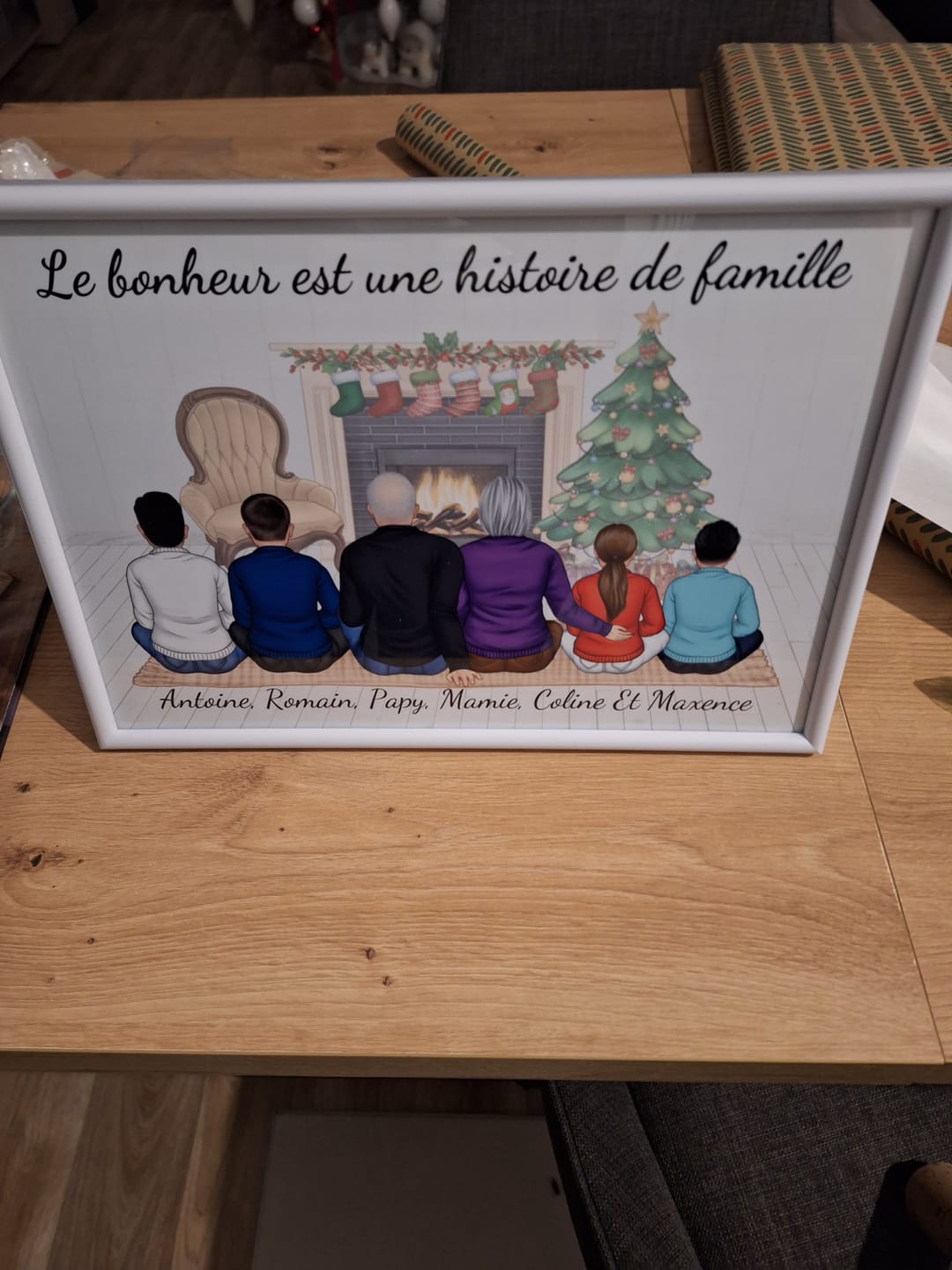 Customer photo review of Affiche Personnalisée - Frère et Soeurs Noël