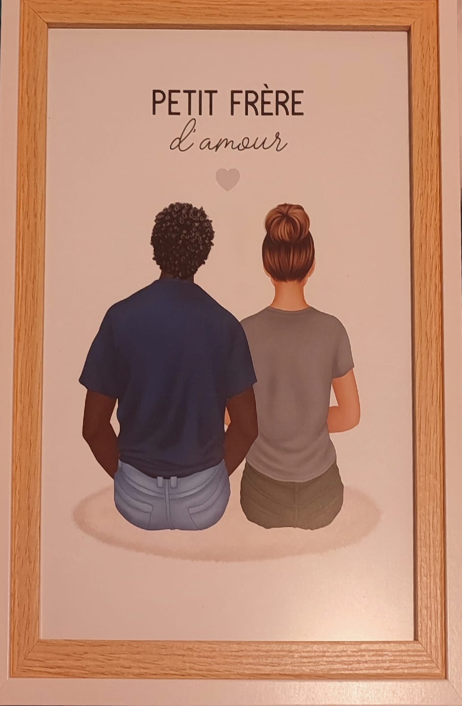 Customer photo review of Affiche Personnalisée - Frère & Soeur