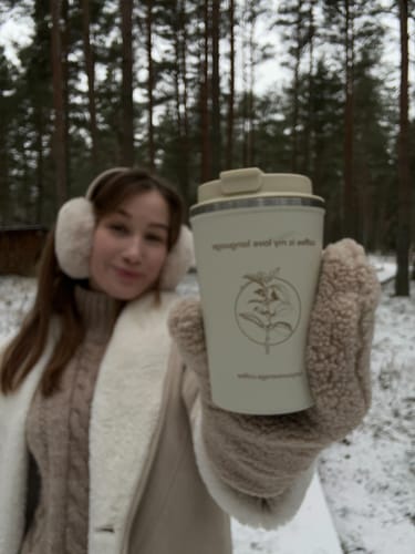 Customer photo review of Reusable thermo cup 350ml #leakproof