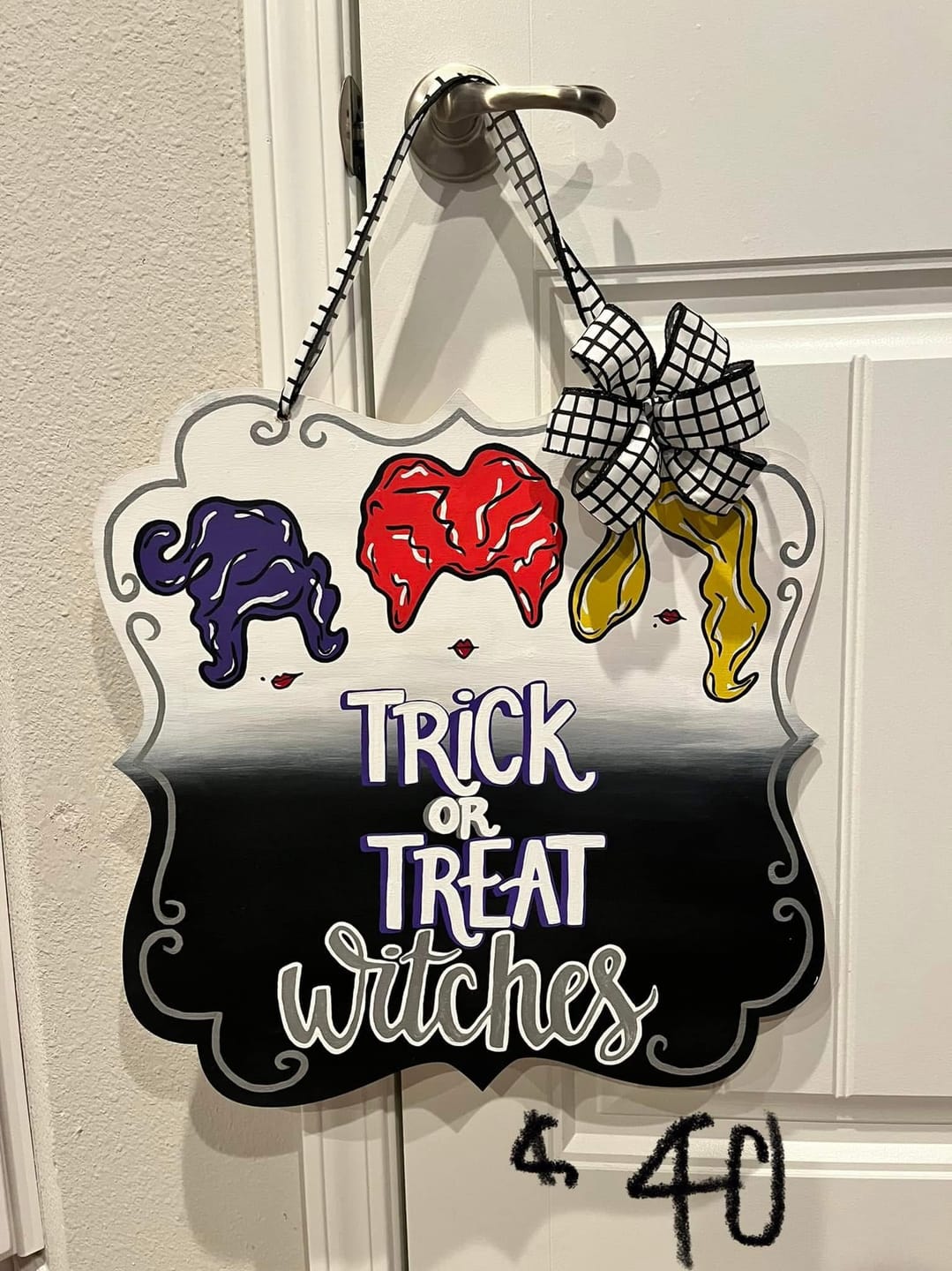 Customer photo review of Unfinished Wood Fancy Award Craft Plaque Silhouette - Craft- up to 24" DIY