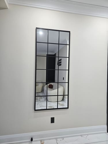 Customer photo review of Black Full Length Arch Mirror (71"H x 31"W)