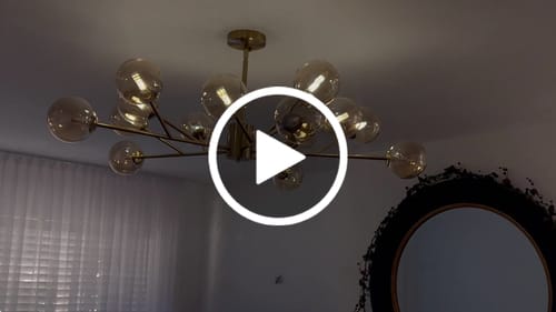 Customer video review of 15-Light Sputnik Modern Sphere Chandelier