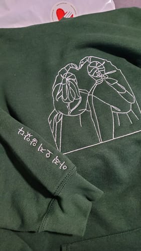 Customer photo review of Personalisierter & bestickter Hoodie