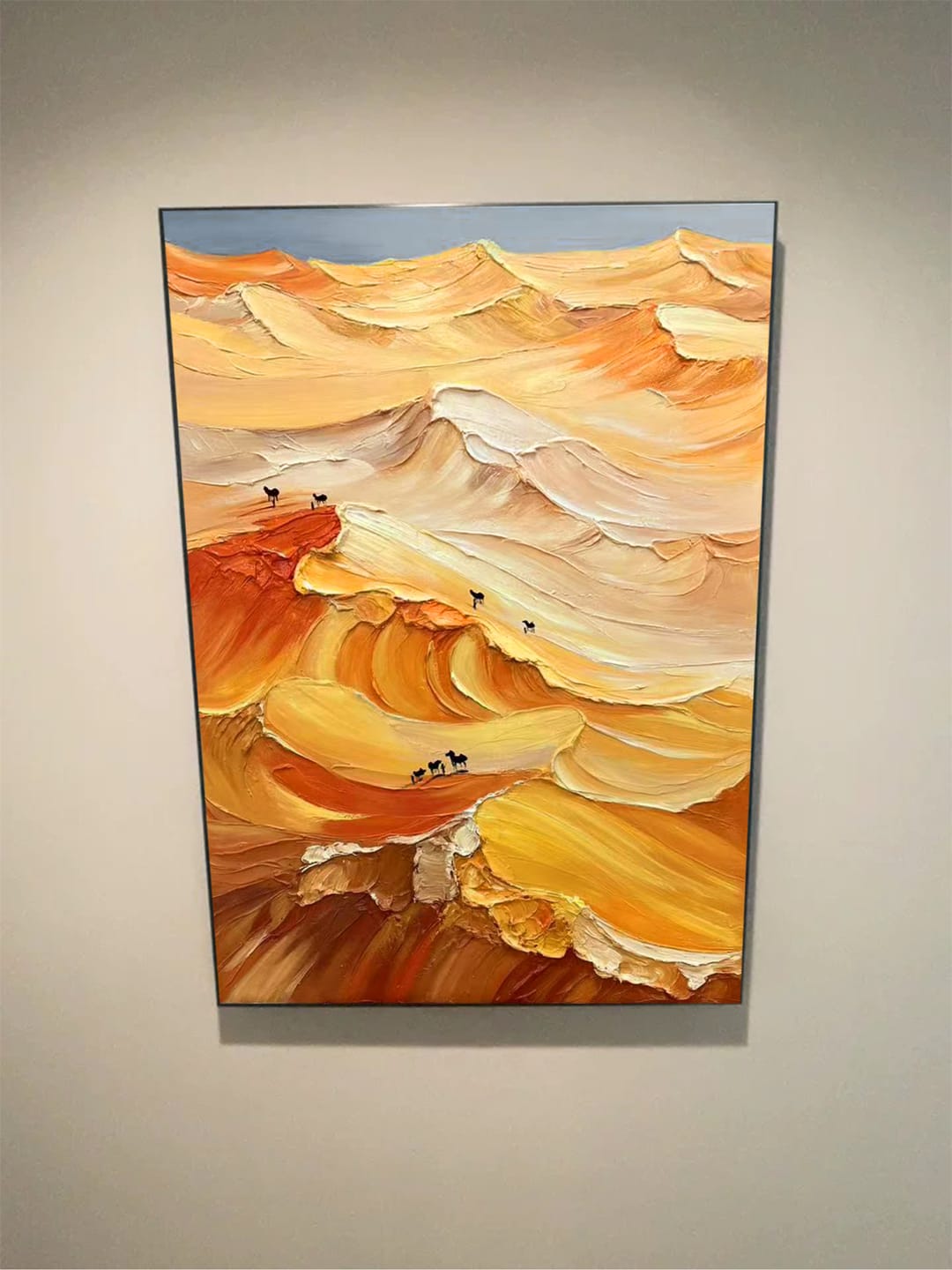 Customer photo review of Mountain Textured Abstract Painting #MT034