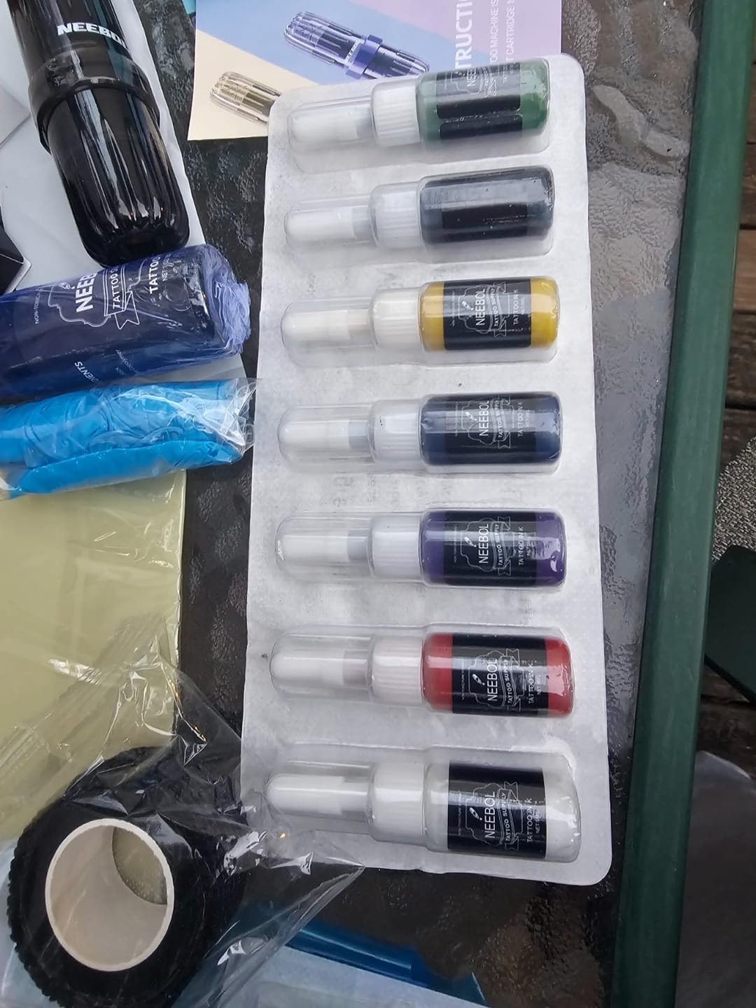 Customer photo review of Tattoo Kit - Neebol Rotary Tattoo Machine Kit MACA & WX67