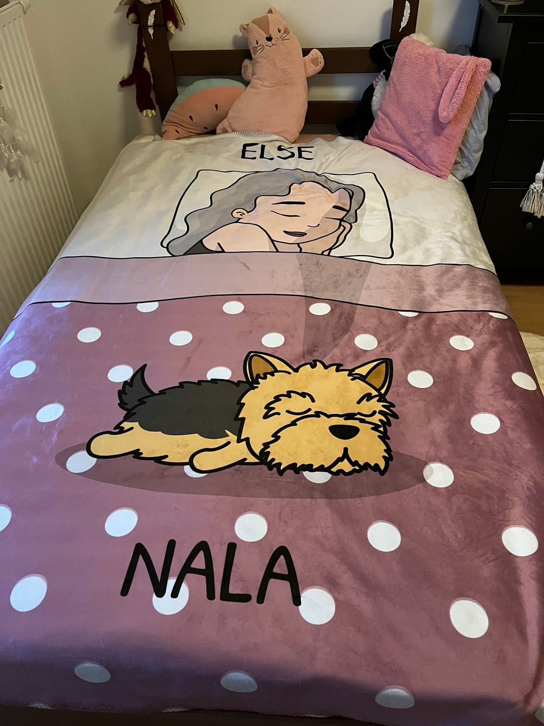 Customer photo review of Kuschelzeit mit Fellnasen Single - Individuelle Decke