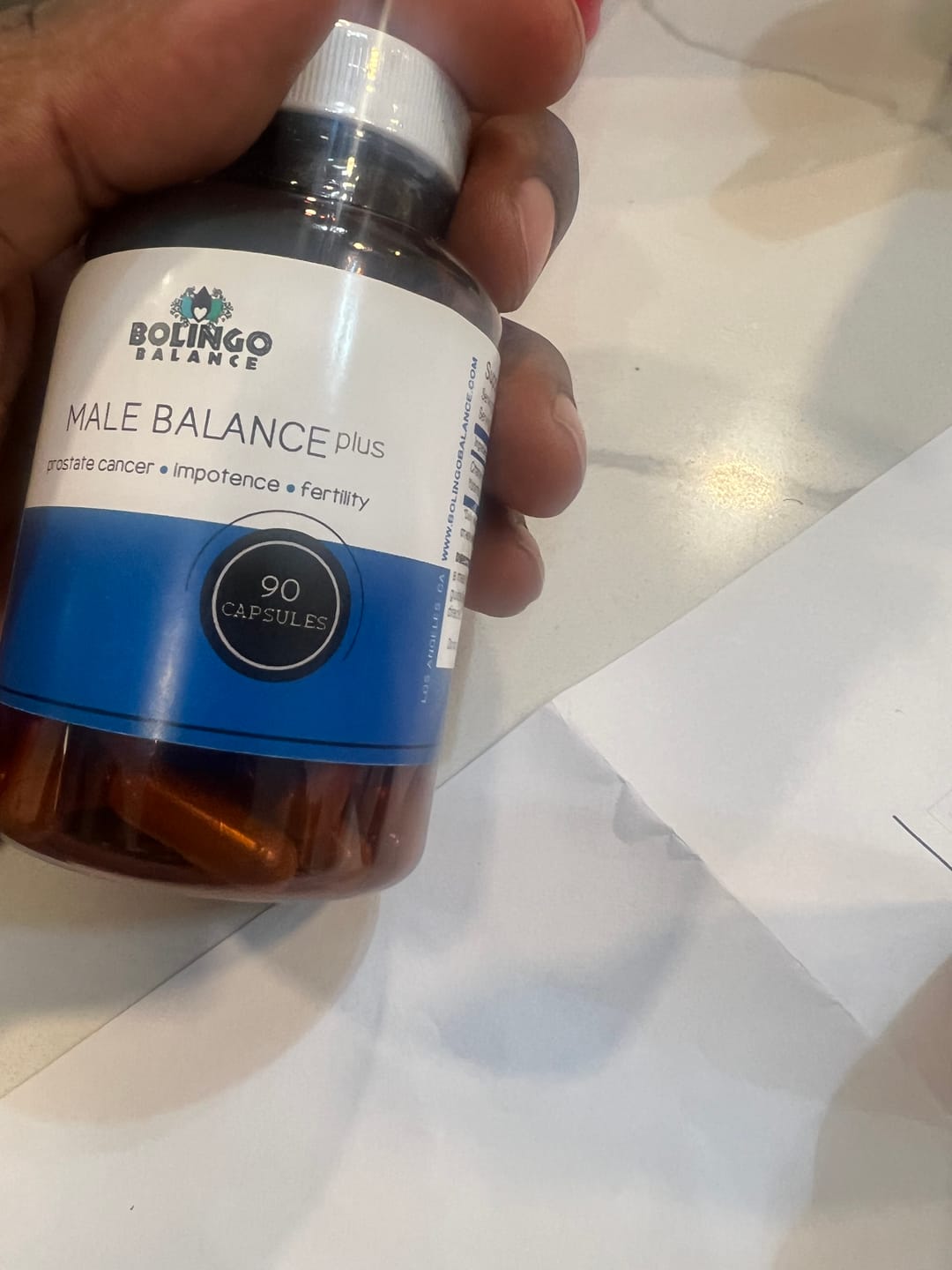 Customer photo review of MALE BALANCE PLUS