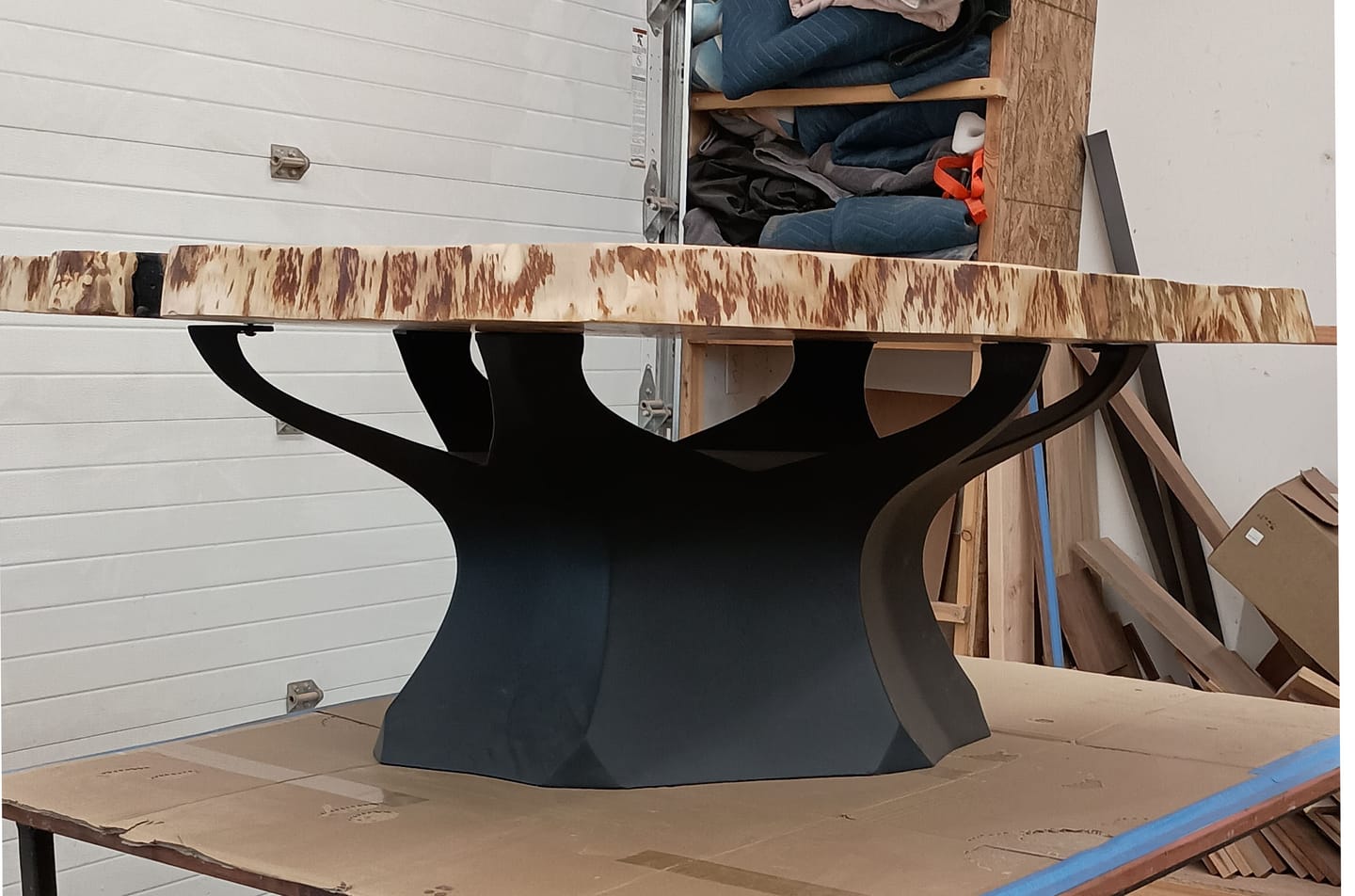 Customer photo review of Coffee Table Base 215 Namu 16H Metal Handmade Furniture