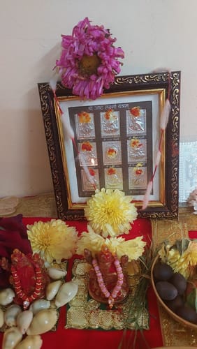 Customer photo review of 999 Silver Astalakshmi Yantram