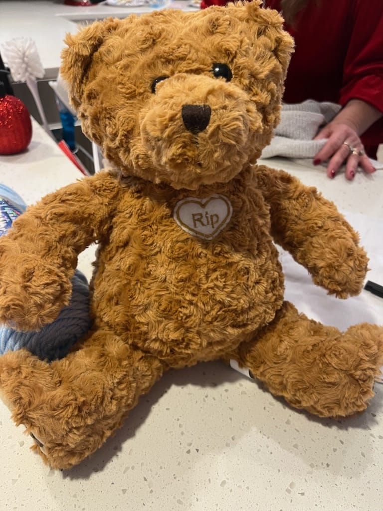 Customer photo review of Toffee Blessing Bear™