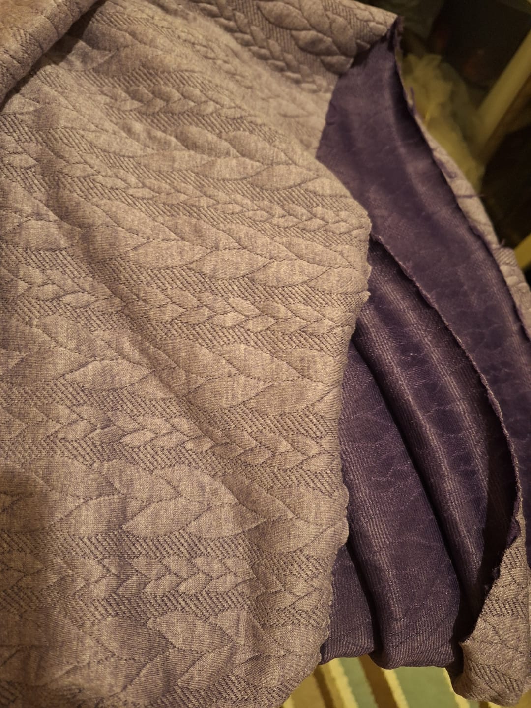 Customer photo review of Cable Knit Jersey Fabric