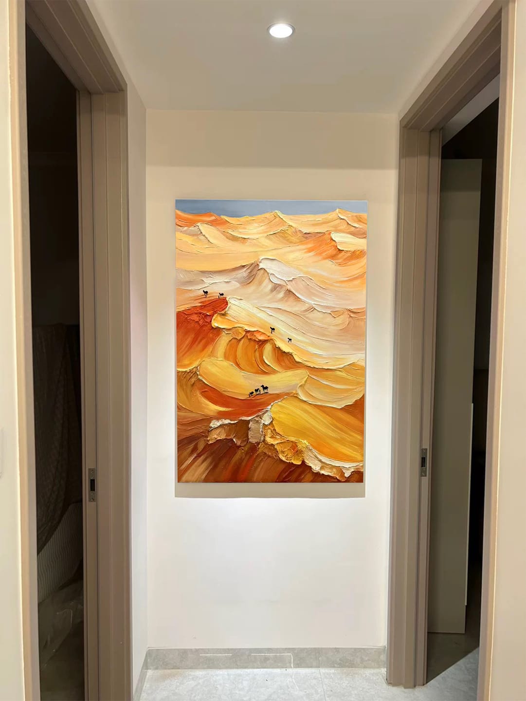 Customer photo review of Mountain Textured Abstract Painting #MT034