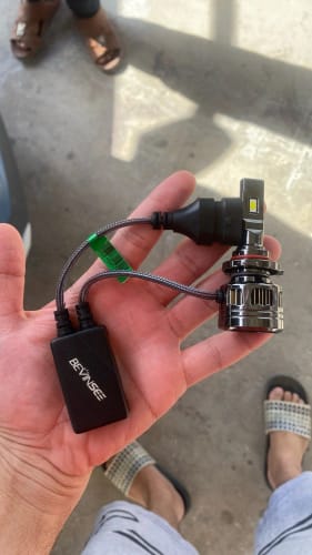 Customer photo review of BEVINSEE LED Headlight Bulbs