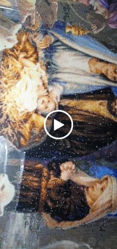 Customer video review of 5D Diamond Painting Jesus Christus Geburt
