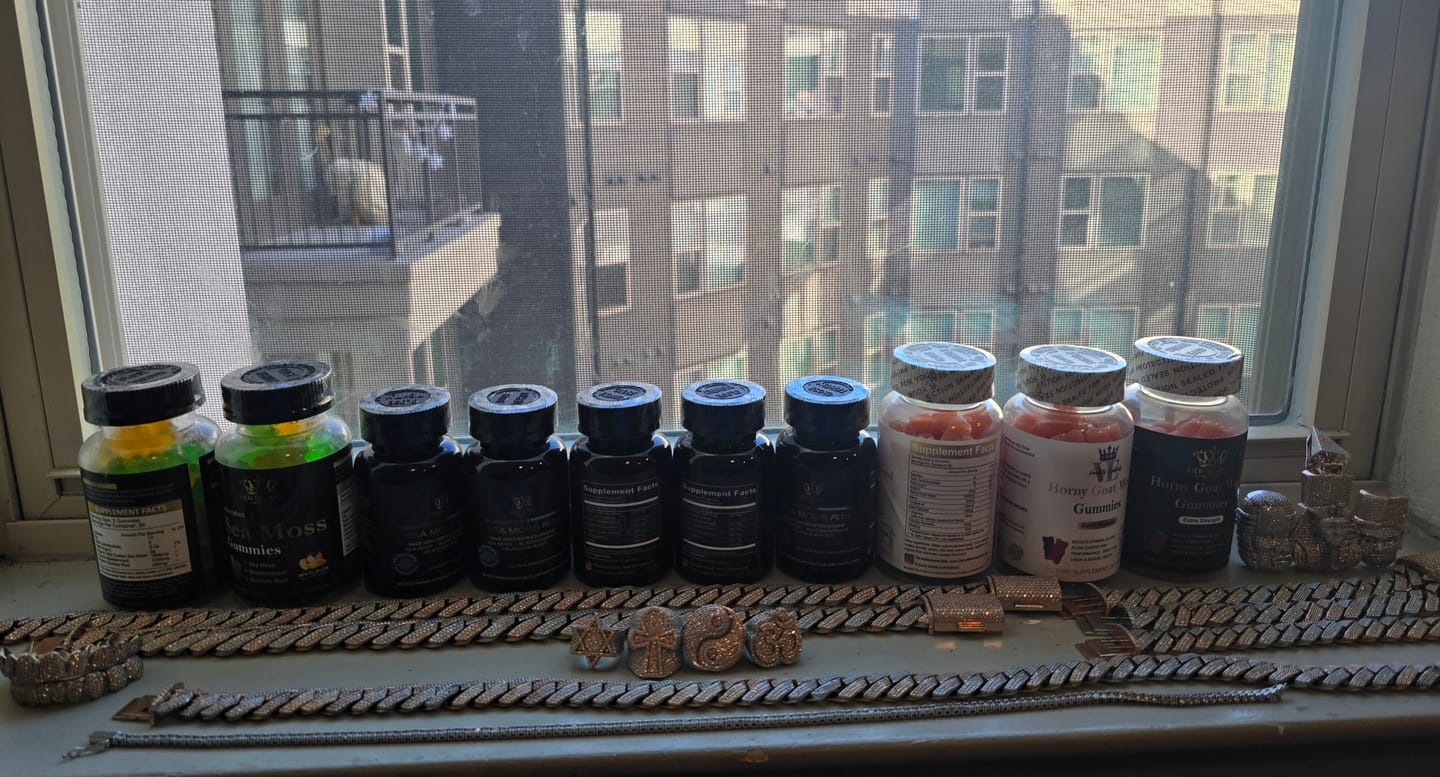 Customer photo review of Sea Moss Gummies in stock now! Apple pineapple 0 grams sugar