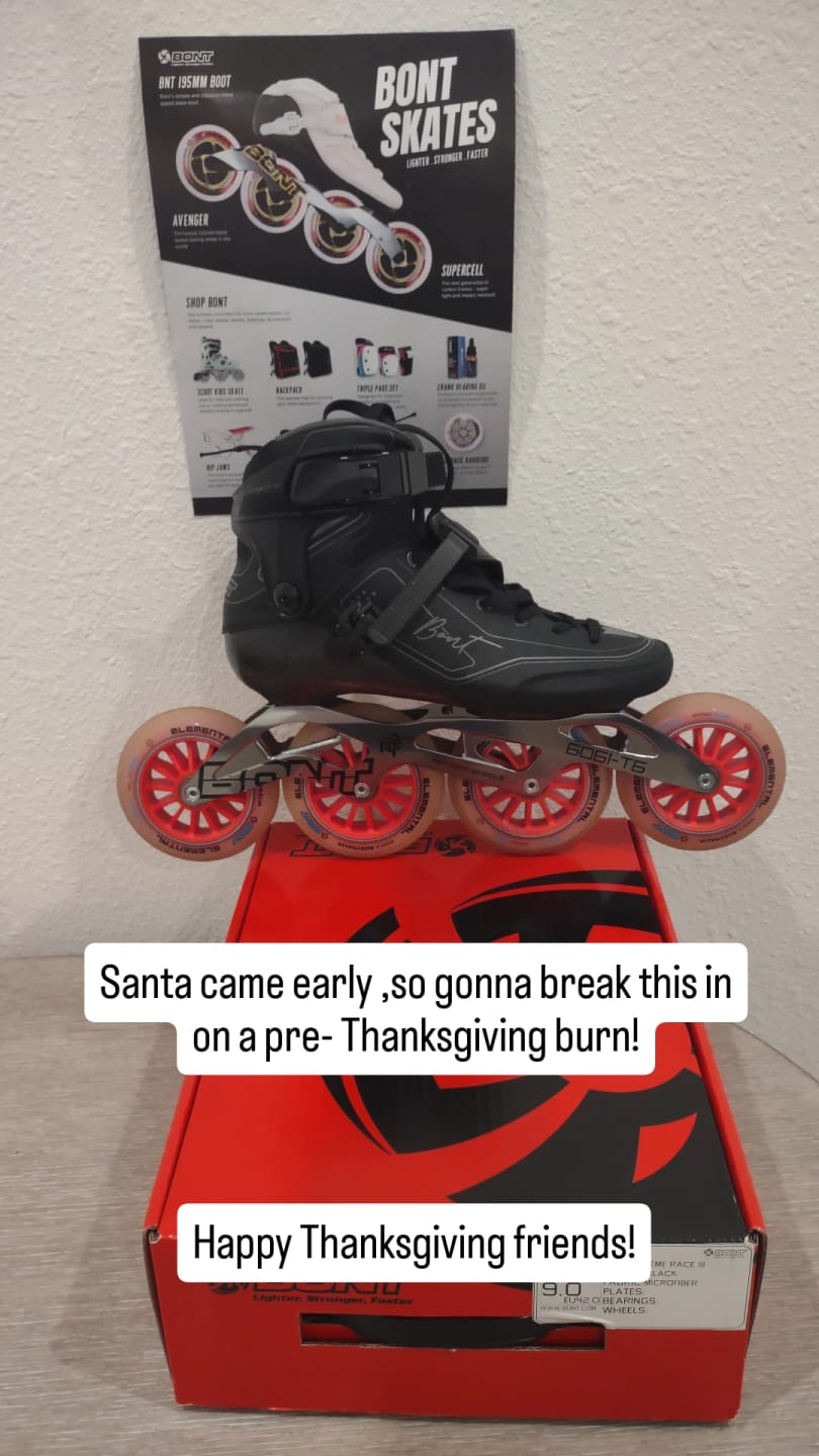 Customer photo review of Semi Race III 195mm Inline Skate Boots