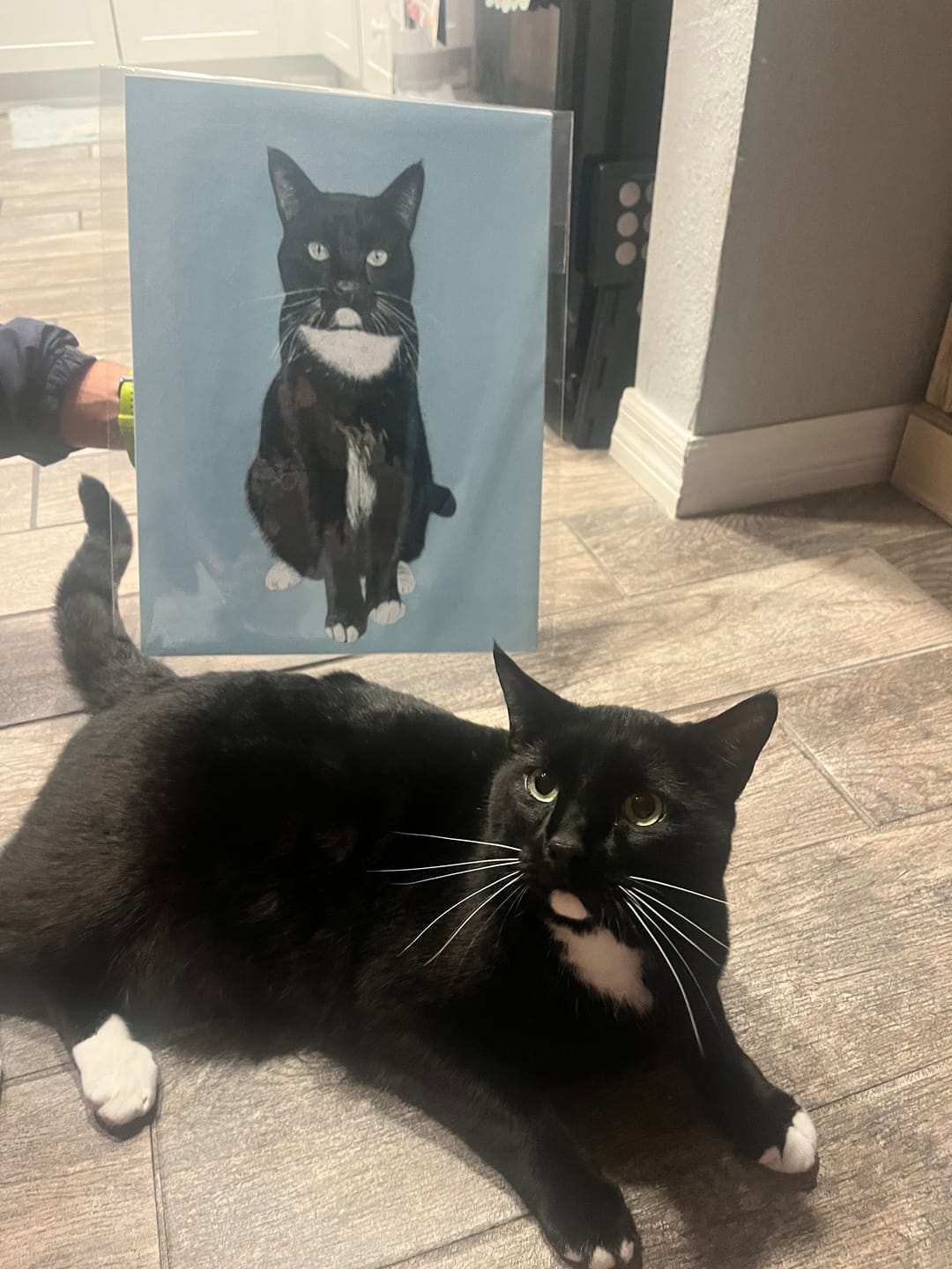 Customer photo review of Custom Pet Painting
