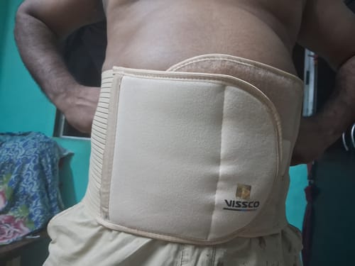 Customer photo review of Abdominal Belt (10") |Supports the Weak Abdominal Muscles to Relieve Pain (Beige)