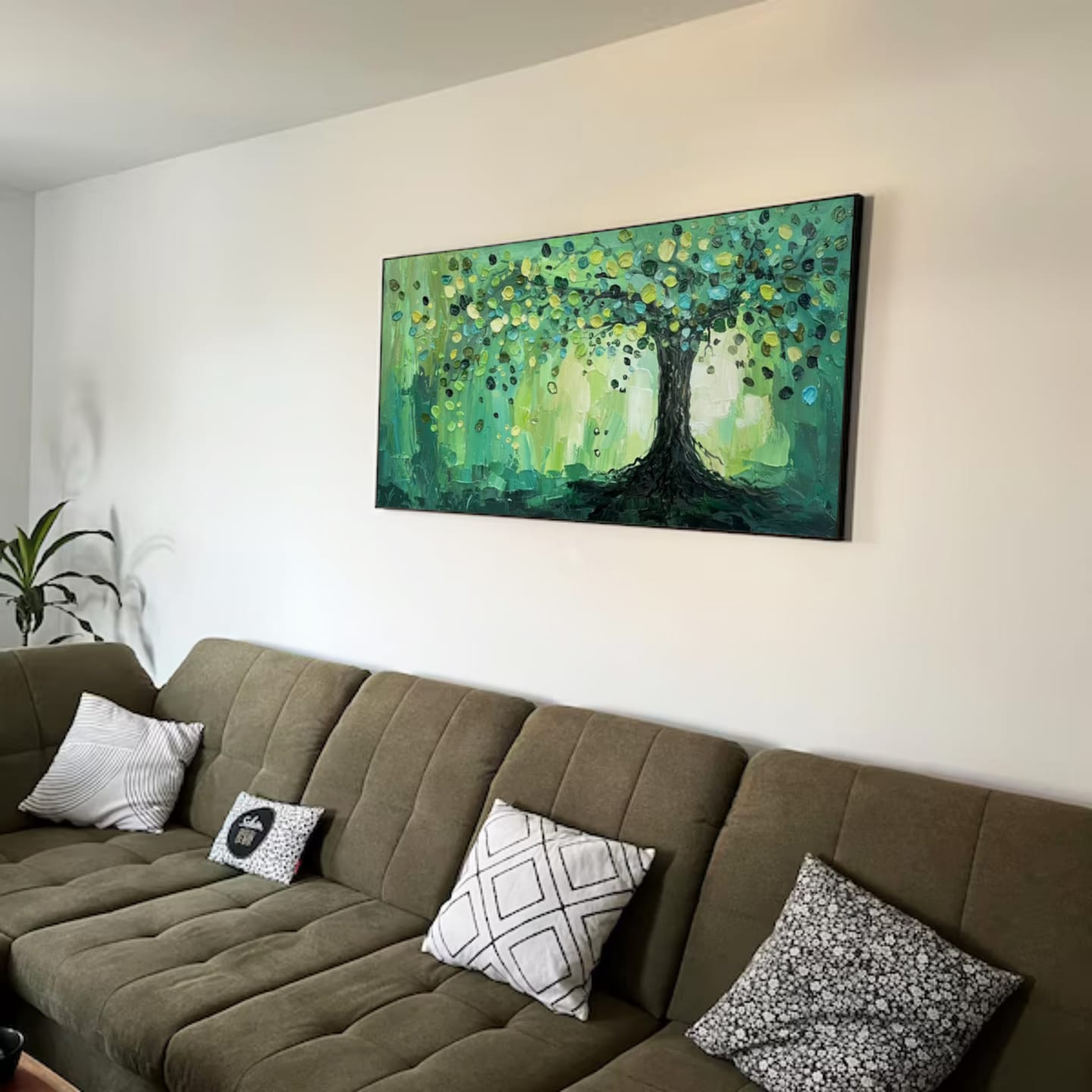 Customer photo review of Tree Textured Painting Canvas #TP005