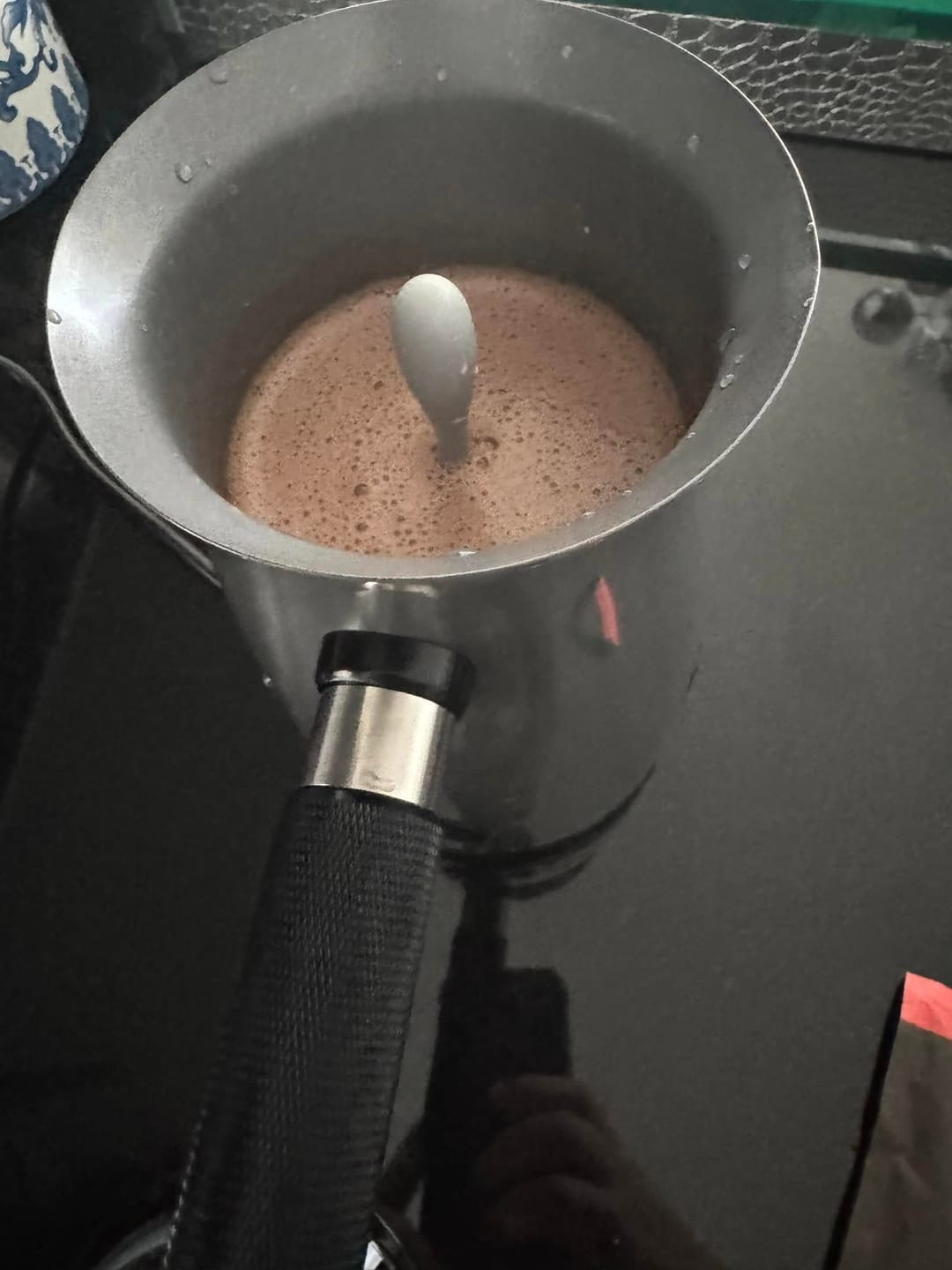 Customer photo review of Dark 100% Hot Chocolate Flakes