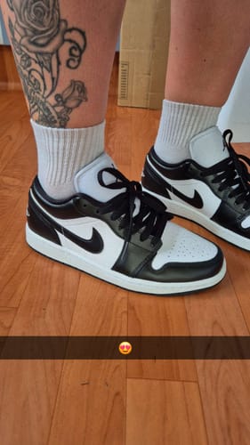 Customer photo review of Jordan 1 Low Panda (2023) (Women's)