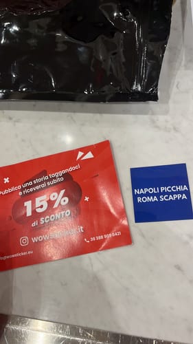 Customer photo review of Sticker Vinile Classico