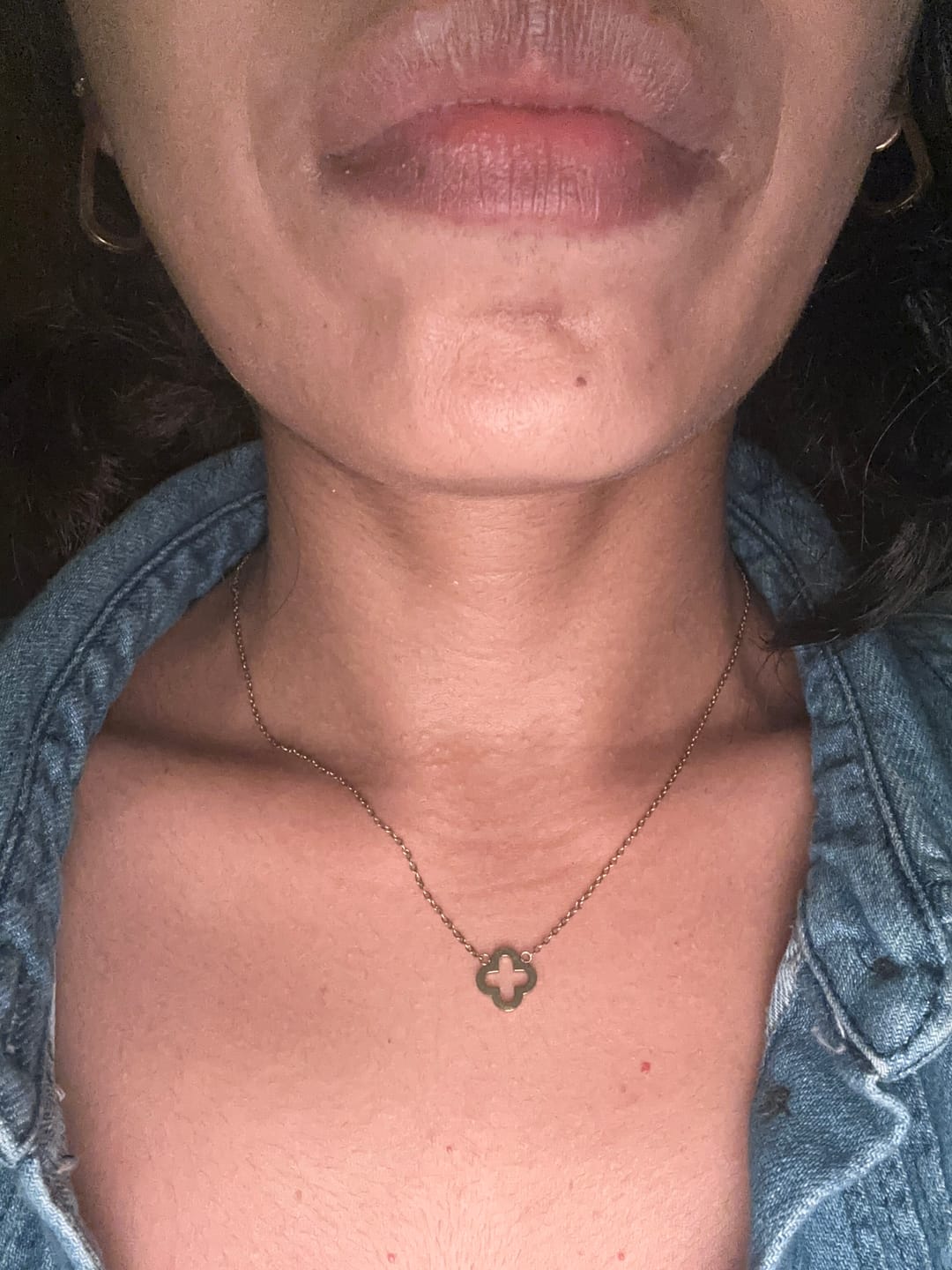 Customer photo review of Classic Clover Pendant Necklace