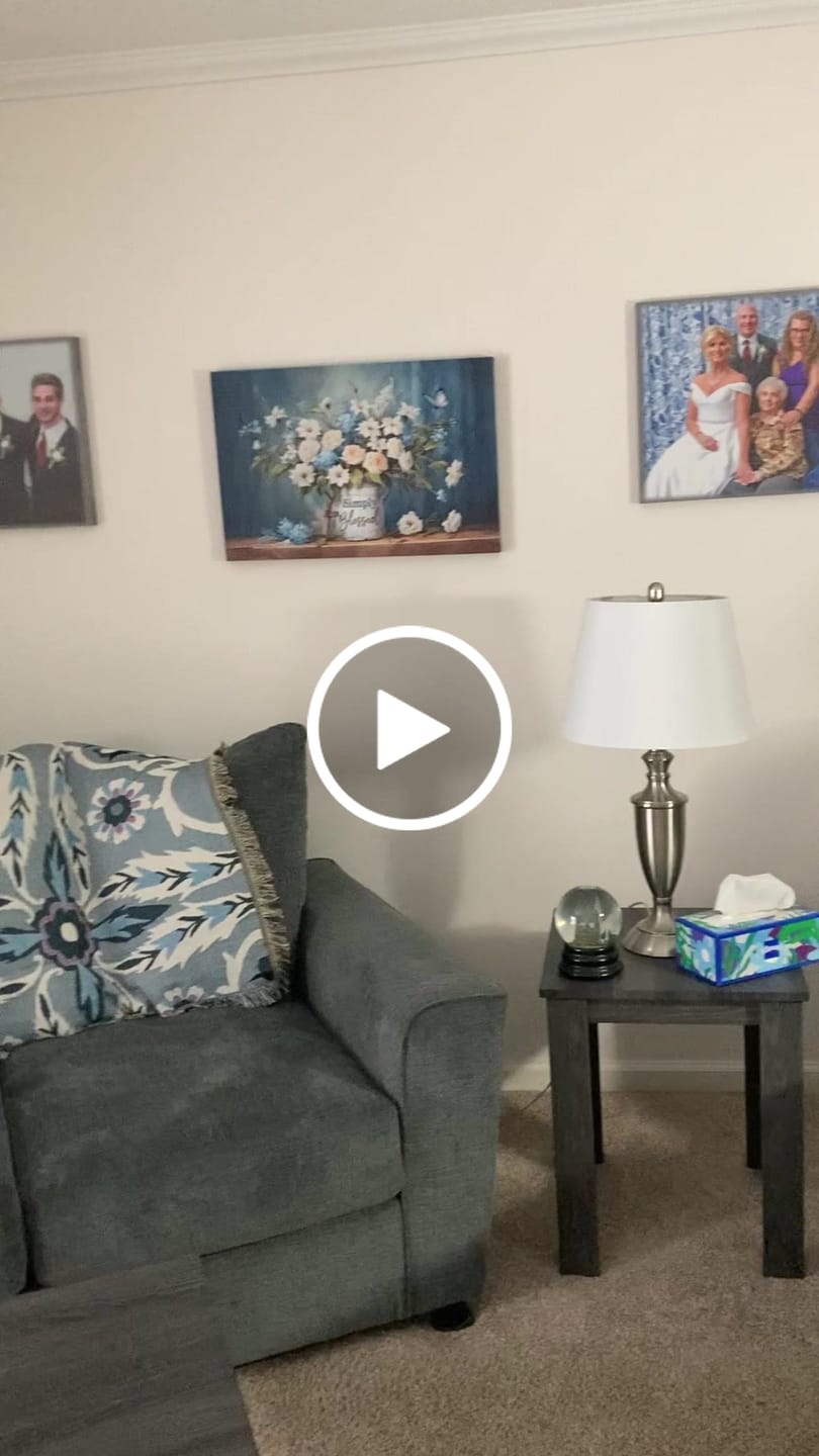 Customer video review of Simply Blessed Wall Art Canvas, Flowers and Butterflies, Christian Wall Decor